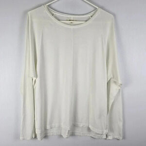 Madewell Women's Soft Cream Colored Long Sleeve Top with Raglan Sleeve S…